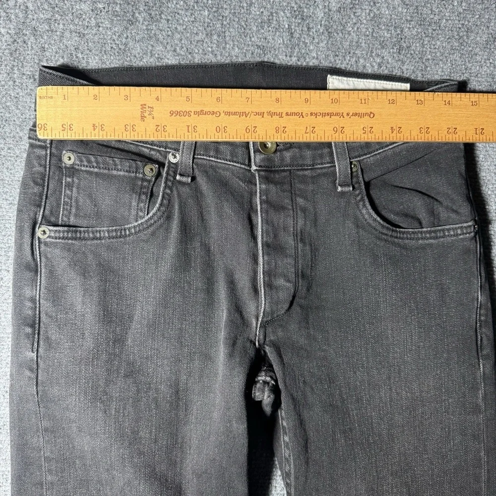 Rag & Bone Fit 2 Slim Jeans Mens‎ 29x33 Black Slim Straight Denim Casual Pants